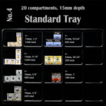 20 compartments, 15mm depth, Standard Tray - Image 3