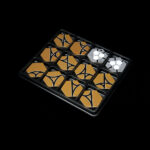 12 compartments, 8mm depth, Small Low Tray