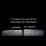 20 compartments, 15mm depth, Standard Tray - Image 6